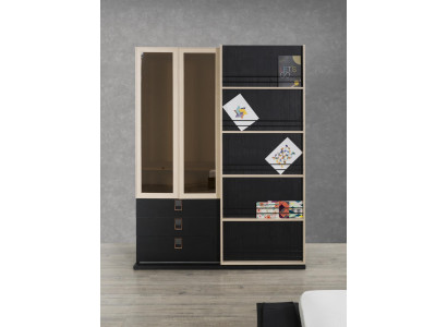 Büro Schrank Regal Glasschrank Schränke Möbel Holz Einrichtung Regale