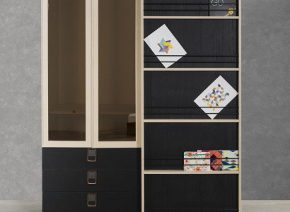 Büro Schrank Regal Glasschrank Schränke Möbel Holz Einrichtung Regale