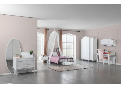Bett Nachttisch Kommode 6 tlg.Schlafzimmer Modern Luxus Schlafzimmer
