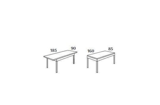 Schwarzer Esstisch 160x85 Esszimmer Tisch Esstische Tische Möbel Holz