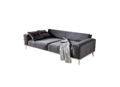Sofa 3 Sitzer Sofas Couchen Polster Wohnzimmer Design Textil Stoff 