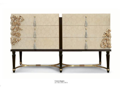 Kommode Sideboard Luxus Schränke Kommoden Schlafzimmer Holz Beige