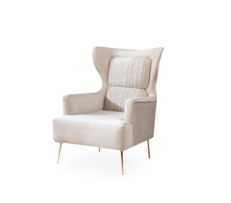Sessel 1 Sitzer Sofa Textil Stoff Couchen Polster Design Möbel Neu Weiß