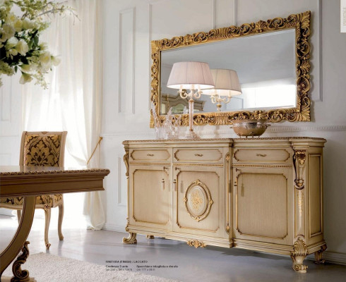 Kommode Sideboard Schränke Kommoden Holz Wohnzimmer Möbel Schrank Luxus Beige