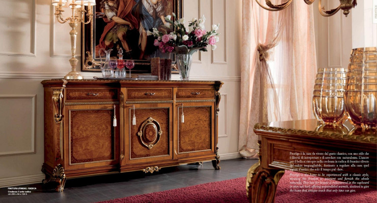 Anrichte Schränke Kommoden Holz Esszimmer Schrank Braun