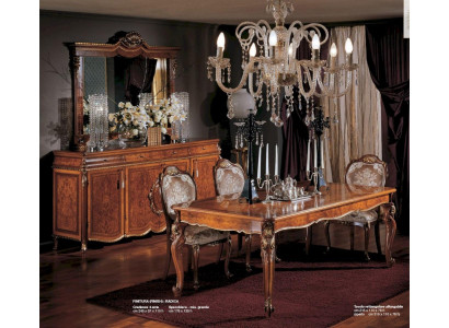Esstisch Tisch Ausziehbar Essecke Holz Groß Braun Barock Esszimmer