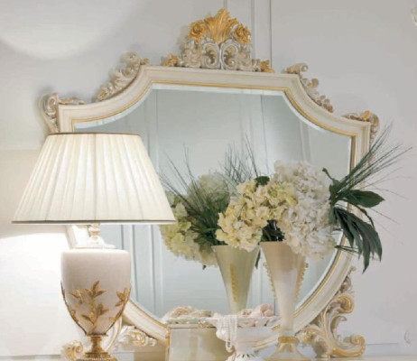 Wandspiegel Spiegel Luxus Gold Barock Schlafzimmer Design