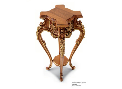  Blumenständer Blumensäule Ständer Beistelltisch Blumenständer Echtholz Braun Neu