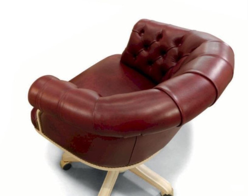 Drehsessel Chefsessel Sessel Luxus Büro Drehstühle Chesterfield Rot