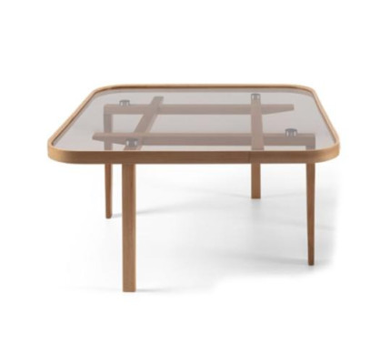 Wohnzimmer Couchtisch Moderner Luxus Möbel Glastisch Designer Holz