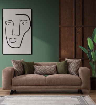 Moderner 3-Sitzer Luxuriöses Sofa Designer Wohnzimmer Couchen Sofas
