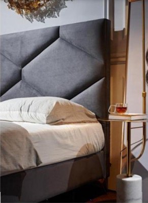 Bett 180x200cm Textil Schlafzimmer Möbel Luxury Moderne Betten Hotel Möbel Neu