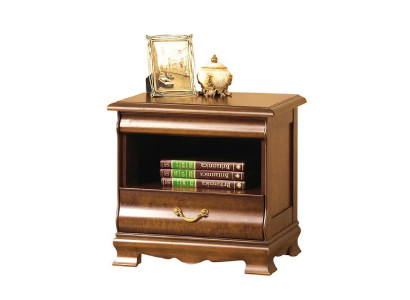 Klassischer Nachtschrank Nachttisch Massiv Konsole Ablage Schlafzimmer  N-SzN