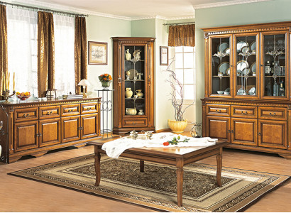 Klassische Vitrine Vitrinenschrank Vitrinen Glasschrank Schrank Kolonial OW1A 