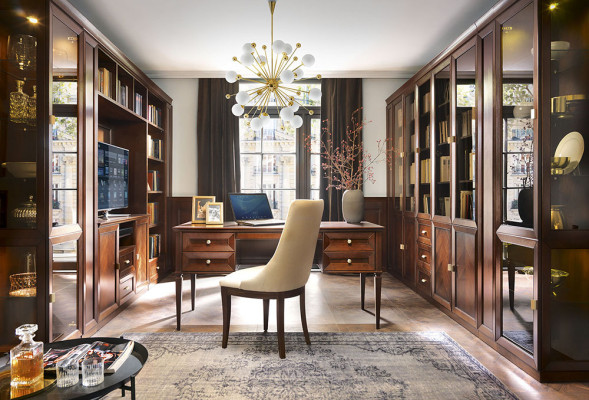 System Büro Möbel Vitrine Aktenschrank Klassischer Holz Deko Schrank Regal