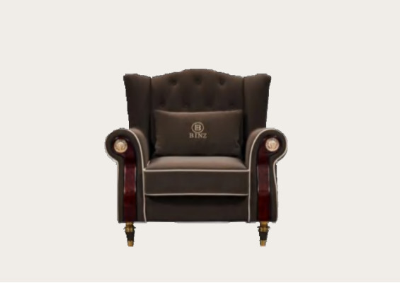 Edler Design Chesterfield Polster Sessel Fernseh Sitz Club Lounge Textil Luxus