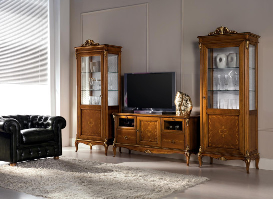 Wohnzimmer Anrichte Glas Schrank Vitrine Esszimmer Anrichte Holz Schränke Möbel