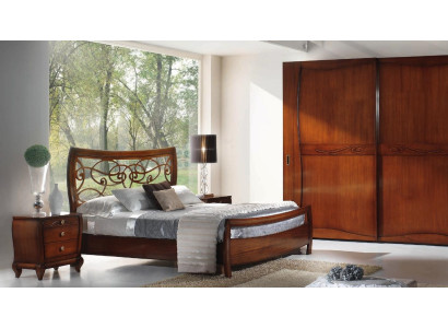 Schlafzimmer Bett Nachttisch Betten Doppel Hotel Design Holz Garnitur Set 3tlg.