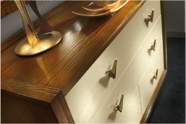 Kommode Spiegel Garnirur Konsole Kommoden Holz Schränke Konsole Italy Set 2tlg.