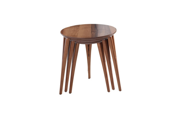 Beistelltische Blumenständer Holztische Set Beistelltisch Tisch Couchtisch 3tlg.