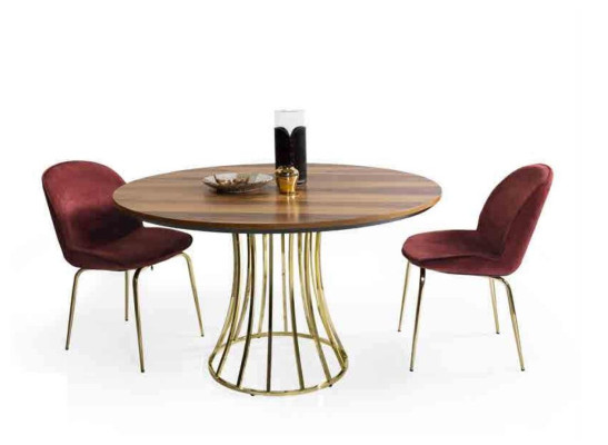Esszimmer Lehnstuhl Rot Gold Metall Esszimmer Möbel Stühle Wohnzimmer Stuhl Neu