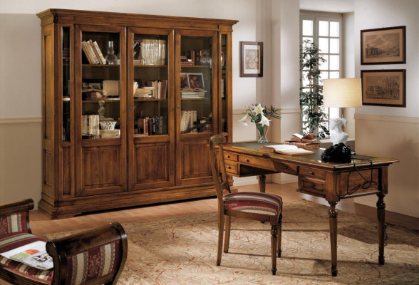 Schreibtisch Sekretär Italienische Möbel Tisch Stuhl Set Büro 2tlg Schreibtische