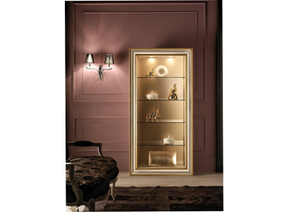 Vitrine Glas Schrank Vitrinen Wohnzimmer Schau Schränke Italienische Möbel NEU