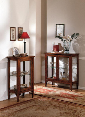 Vitrine Glas Schrank Vitrinen Wohnzimmer Schau Schränke Italienische Möbel NEU