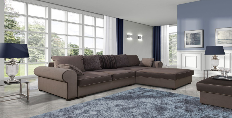 Stoff L-Form Couch Wohnlandschaft Ecksofa Garnitur Modern Design Sofa Textil