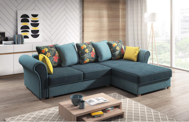 Designer Wohnlandschaft L-Form Couch Ecksofa Polster Garnitur Sofa Eckgarnitur