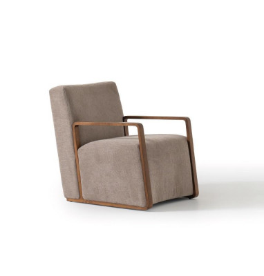 Sessel 1 Sitzer Sofa Textil Stoff Couchen Polster Design Möbel Neu Grau
