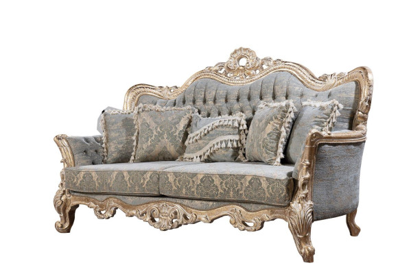 Chesterfield 3 Sitzer Designer Sofa Luxus Polster Sofas Couchen Stoff Textil