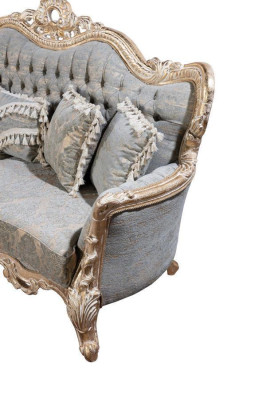 Chesterfield 3 Sitzer Designer Sofa Luxus Polster Sofas Couchen Stoff Textil