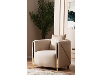 Sessel Polster Sitzer Design Couch Sessel Relax Lounge Stoff Luxus Wohnzimmer