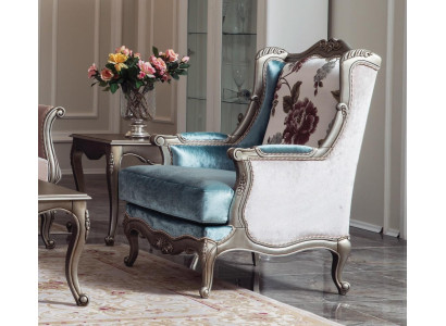 Sessel Einsitzer Luxus 1Sitzer Polster Sitz Textil Sitz Stoff Klassisch