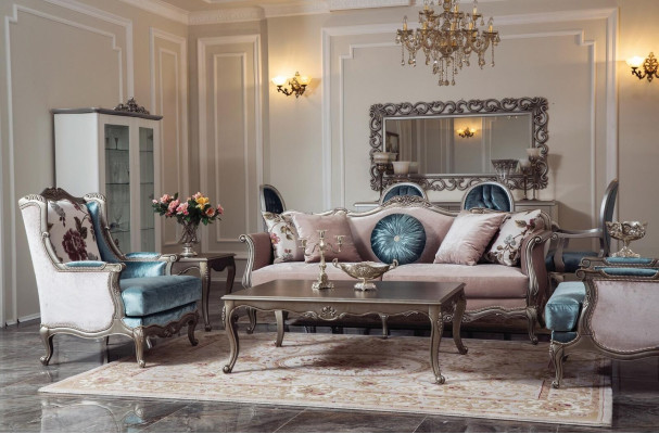 Sessel Einsitzer Luxus 1Sitzer Polster Sitz Textil Sitz Stoff Klassisch