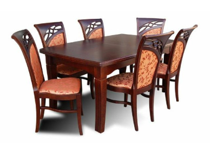 Designer Stühle Tisch Set Garnituren Komplett Wohnzimmer Dekor Esszimmer