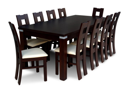 Esstisch Tisch + 10x Stühle Gruppe Esszimmer Wohnzimmer Garnitur 11tlg Set Möbel