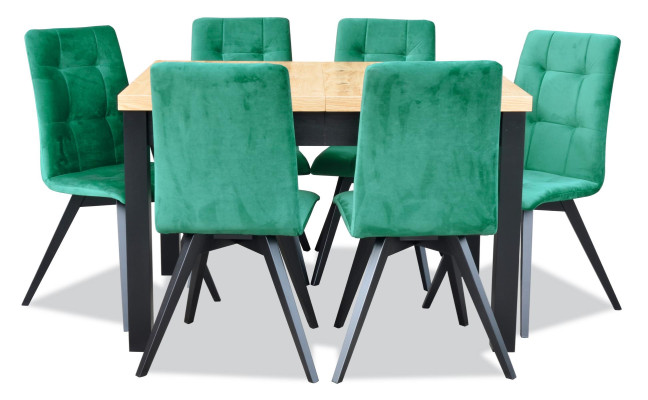 Esszimmer Set Luxus Tisch 6x Stühle Esstisch Lehnstühle Garnitur 7tlg.Gruppe Neu