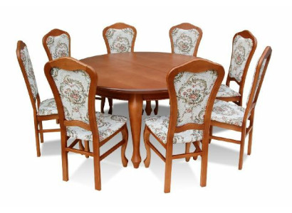 Esstisch & 8x Stühle Esszimmer Set Essgruppe Klassischer Tisch Stuhl Tische