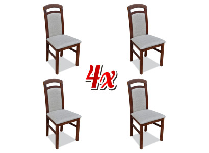 Esszimmer Stuhl Garnitur Sessel Polster Design 4x Stühle Gruppe Set Gastro Neu
