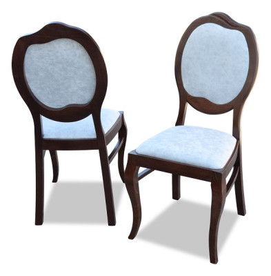 Landhaus Stuhl Set Sitz Polster Garnitur Esszimmer 4x Stühle Lehn Gruppe Neu