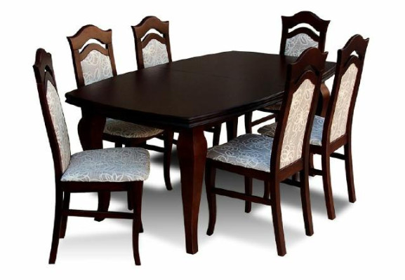 Esstisch + 6x Stühle Stuhl Esszimmer Set Essgruppe Gruppentisch Tisch Tische Z14