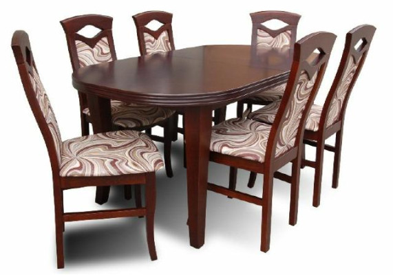Esstisch + 6 Stühle Esszimmer Set Essgruppe Gruppentisch Tisch Tische