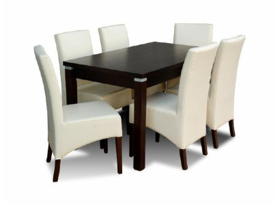 Esstisch + 6 Stühle Esszimmer Set Essgruppe Klassischer Tisch Tische Z02