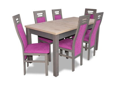 Esstisch Tisch Holz Esszimmer Garnitur 6x Stuhl Set Stühle Moderne Möbel Gruppen