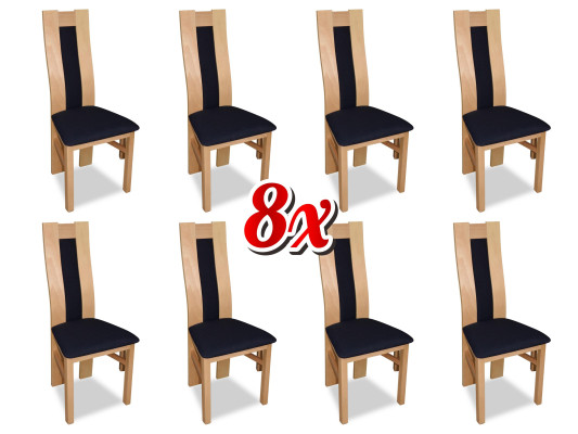 Stuhl 8x Esszimmer Polsterstuhl Lounge Textil Sessel Set Neu Küche Stühle Sitz