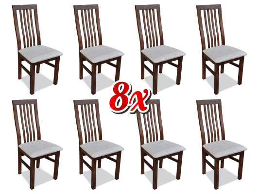 Esszimmer Stoff Möbel Sessel Set 8x Stuhl Design Lehnstuhl Polster Stühle Gastro
