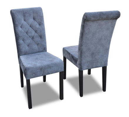 Moderne Chesterfield Esszimmerstühle 4x Stühle für Esszimmer Stoff Essgruppe Neu