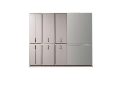 Grauer Schlafzimmer Kleiderschrank Luxus Schränke Holzschrank Möbel Schrank